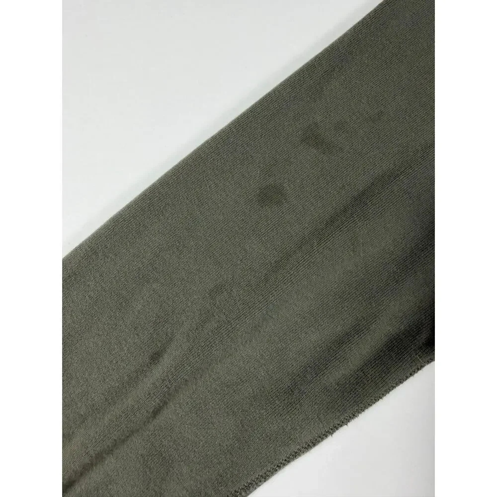 J.Crew Long Sleeve Cotton Henley Olive Green XL